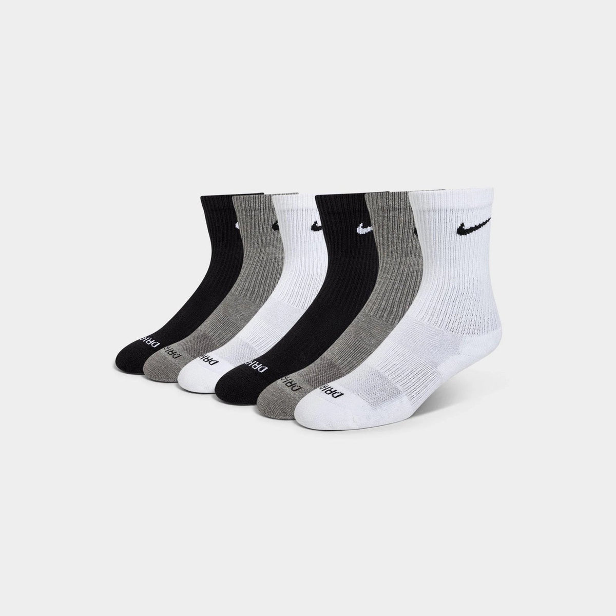Everyday Plus Cushioned Training Crew Socks (6 Pack) Image 1 - LUZACTIVE - AUSTRALIA