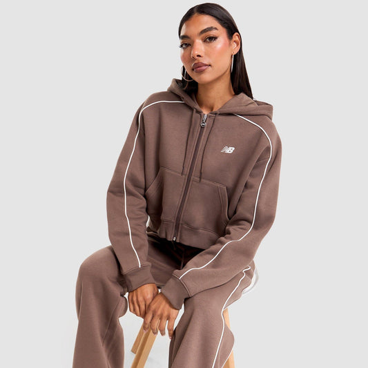 Sport Crop Full-Zip Hoodie Image 1 - LUZACTIVE - AUSTRALIA