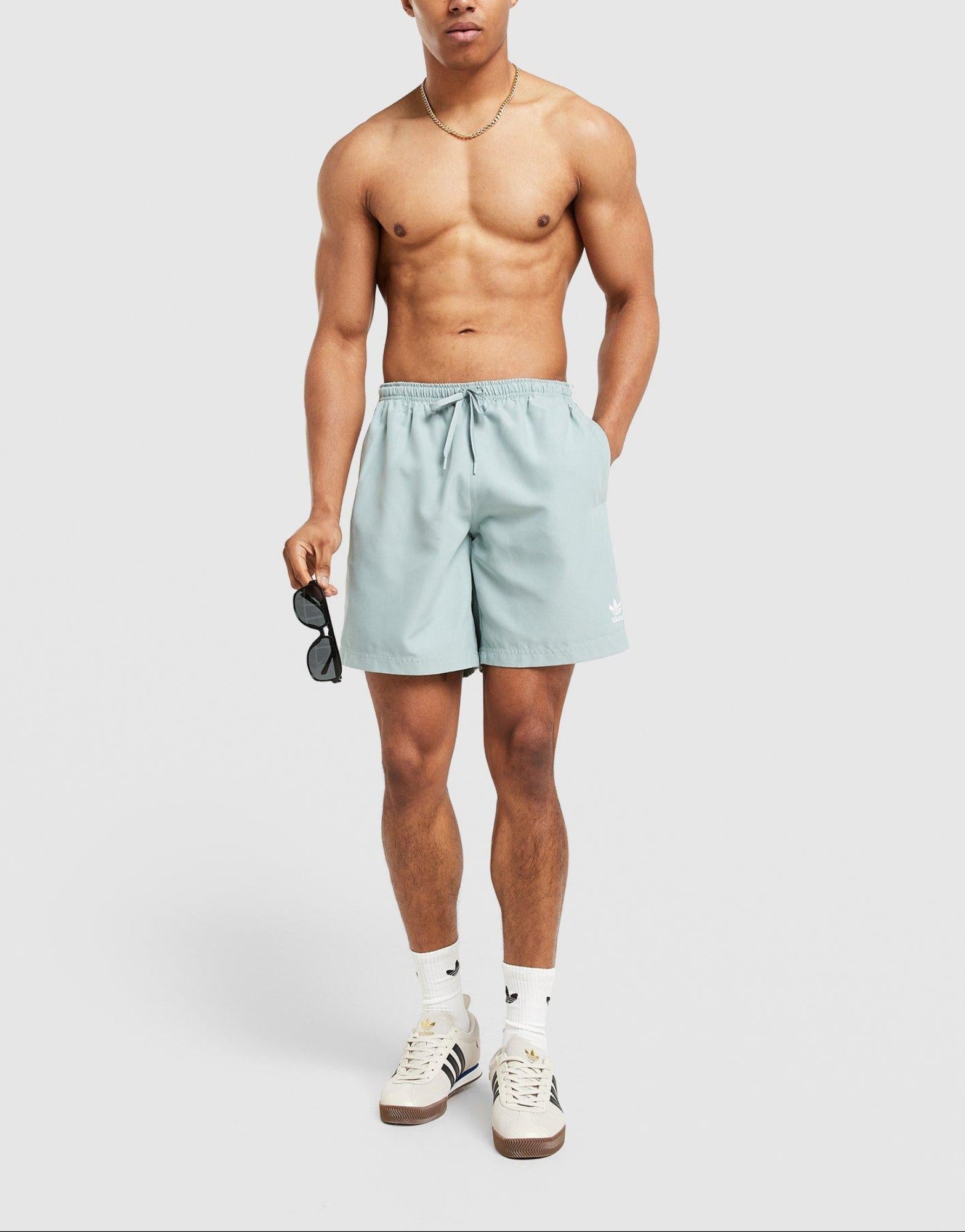 adidas Originals 3-Stripes 8" Swim Shorts image