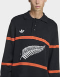 adidas Originals All Blacks Long Sleeve Polo Shirt image