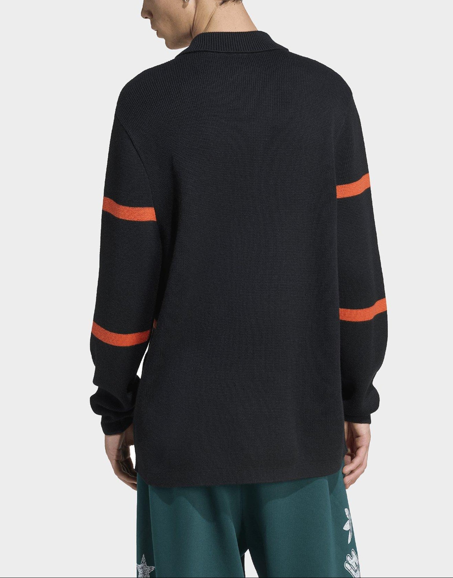 adidas Originals All Blacks Long Sleeve Polo Shirt image