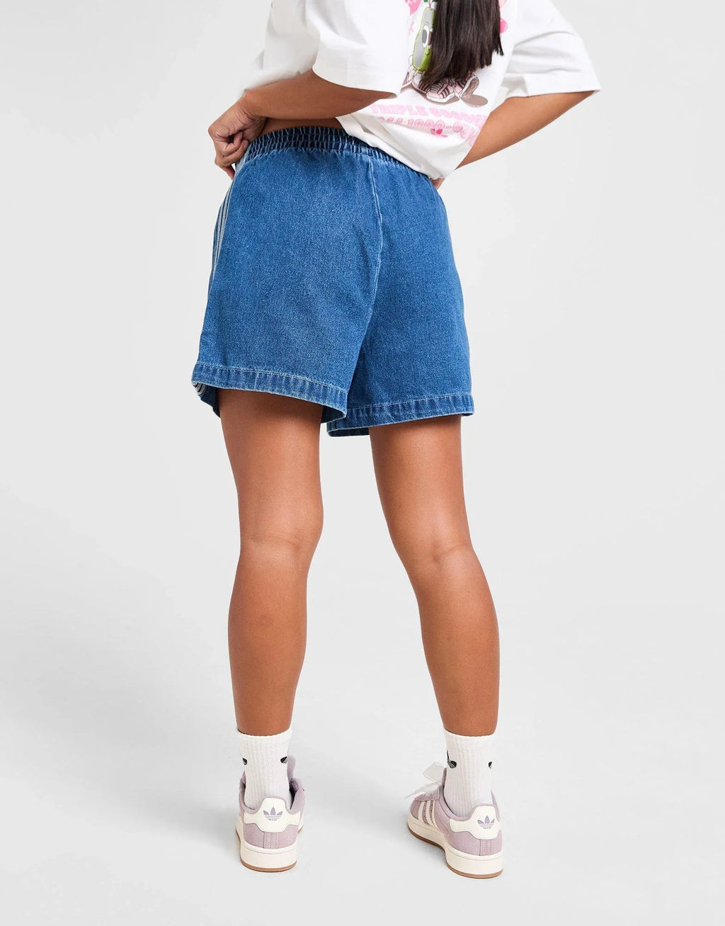 adidas Originals Denim Firebird Shorts image