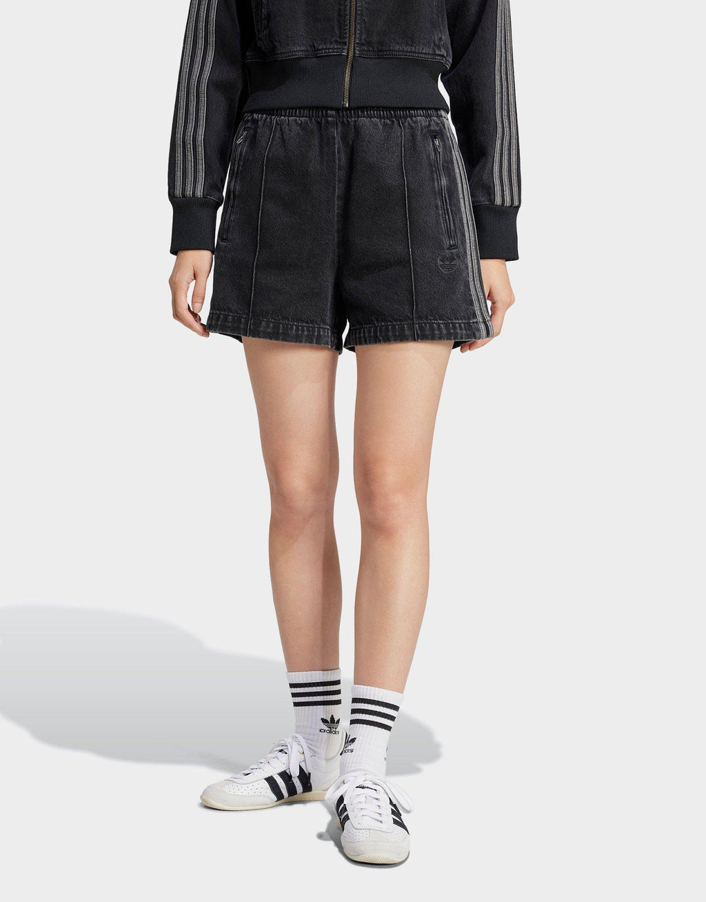 adidas Originals Denim Firebird Shorts image
