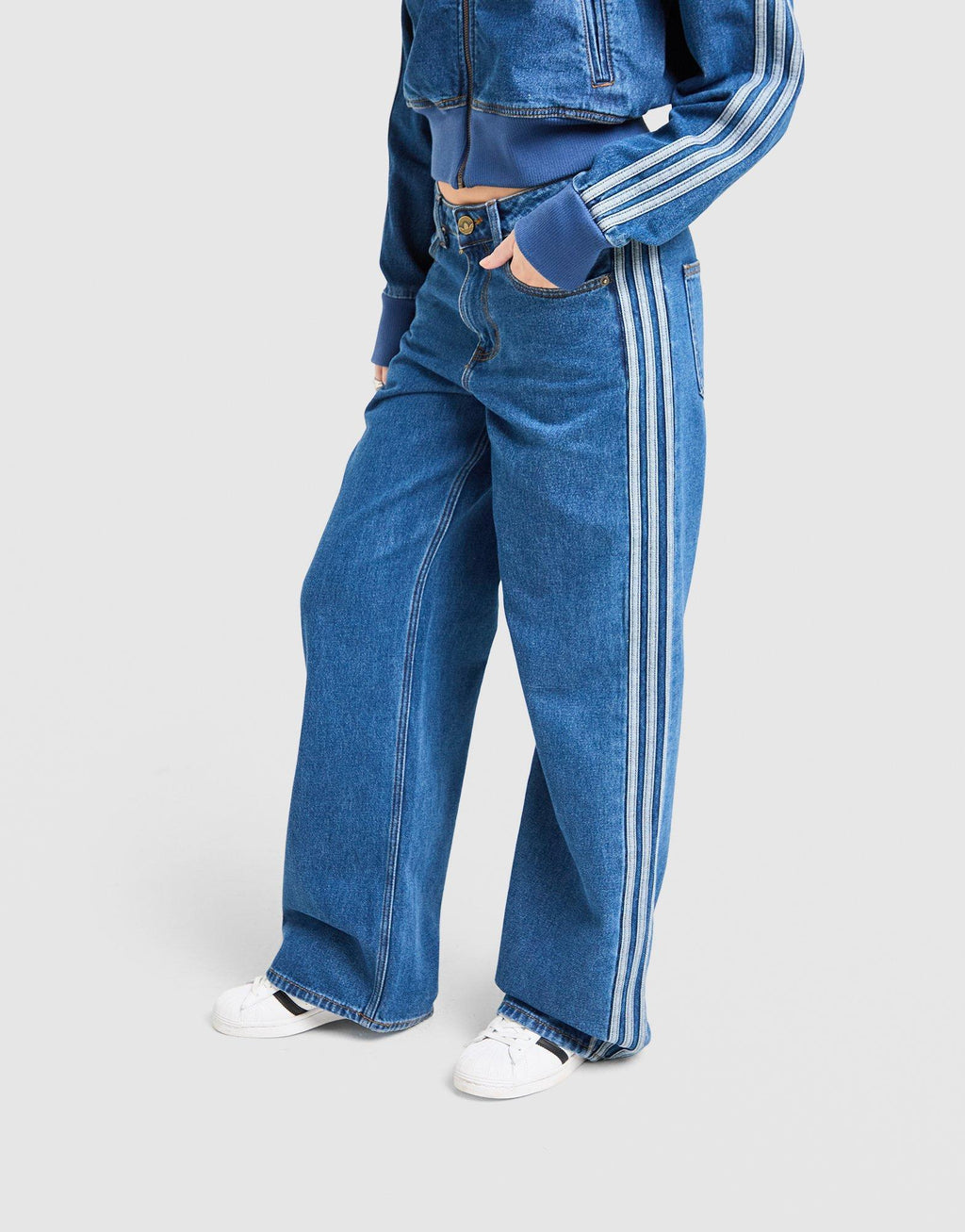 adidas Originals Denim Firebird Track Pants image