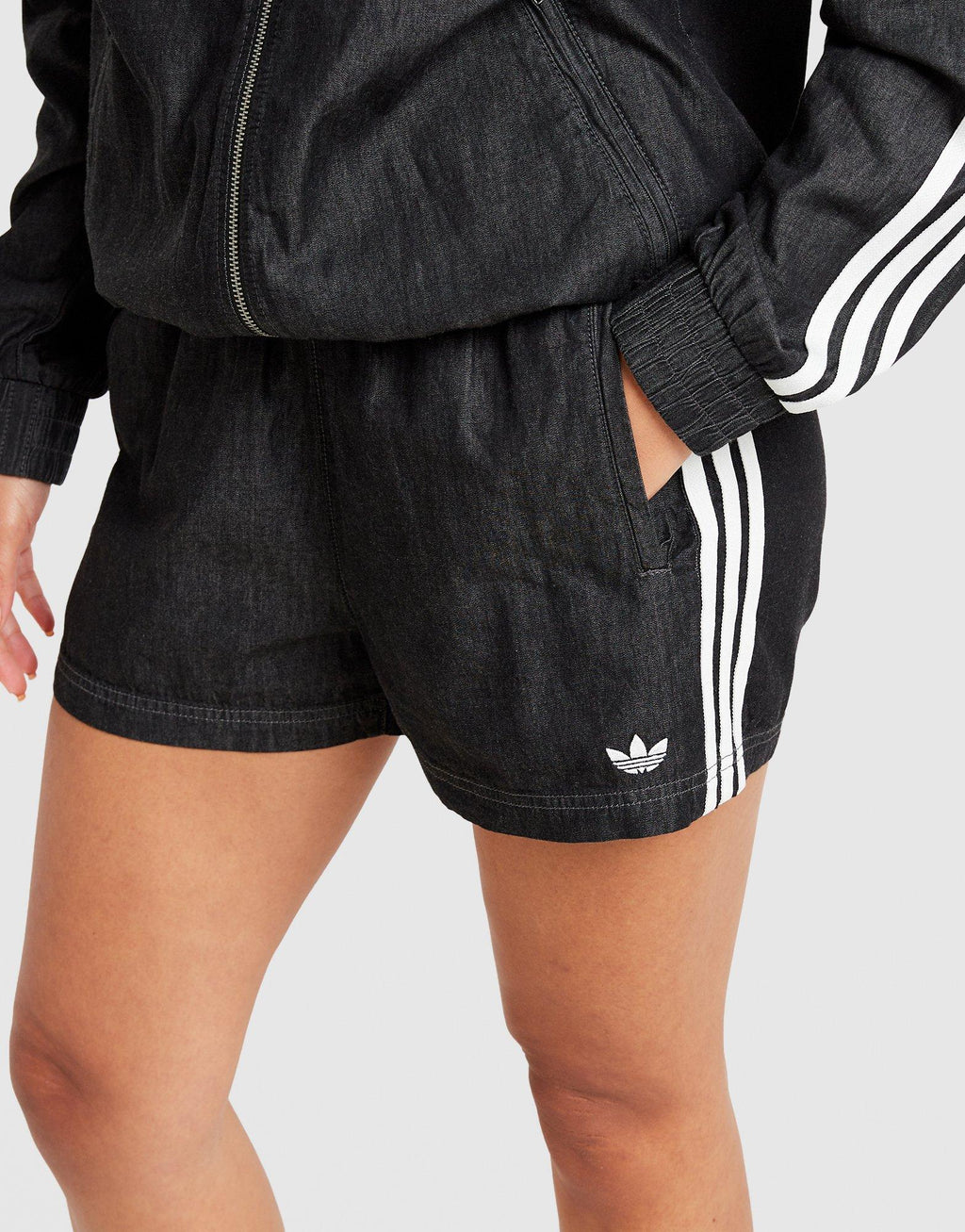 adidas Originals Denim Shorts image