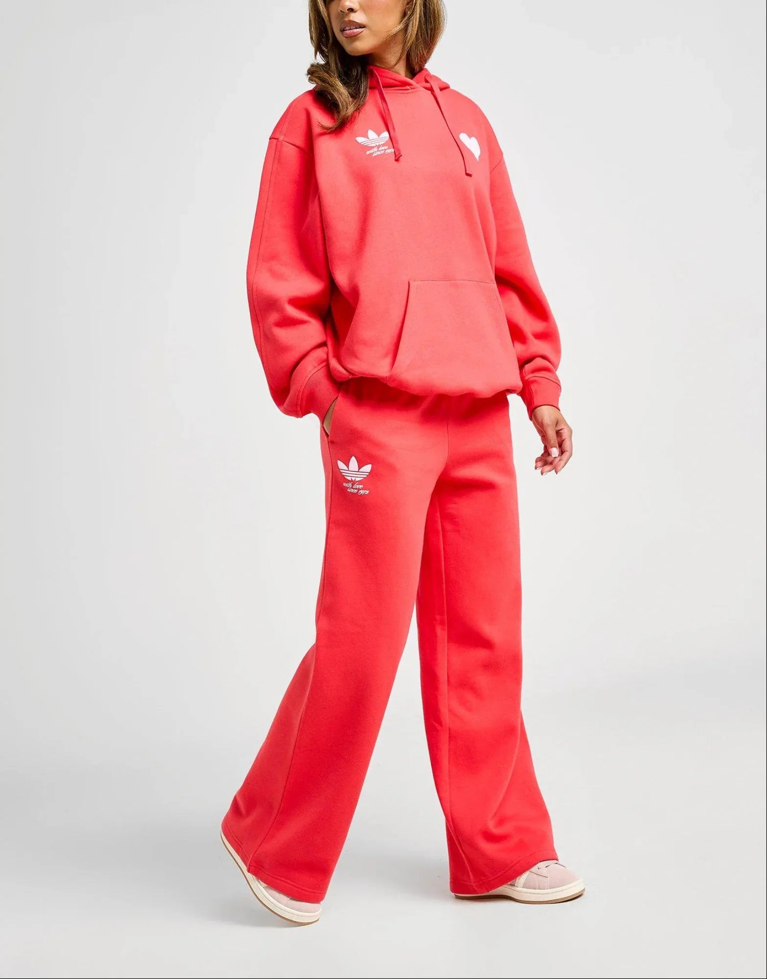 adidas Originals Heart Wide Leg Joggers image
