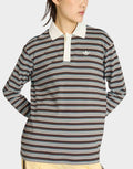 adidas Originals Stripe Long Sleeve Polo Shirt image