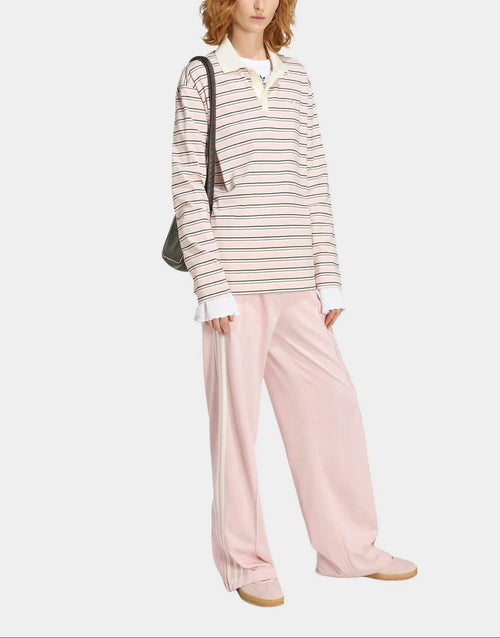 adidas Originals Stripe Long Sleeve Polo Shirt image