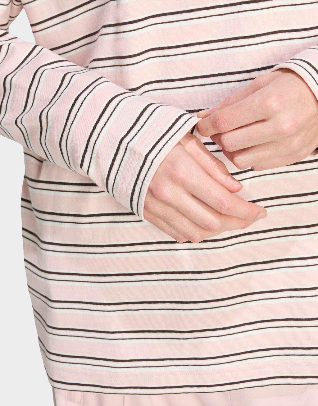 adidas Originals Stripe Long Sleeve Polo Shirt image