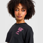 After Dark Tour Cropped Long-Sleeve Running T-Shirt Image 3 - LUZACTIVE - AUSTRALIA