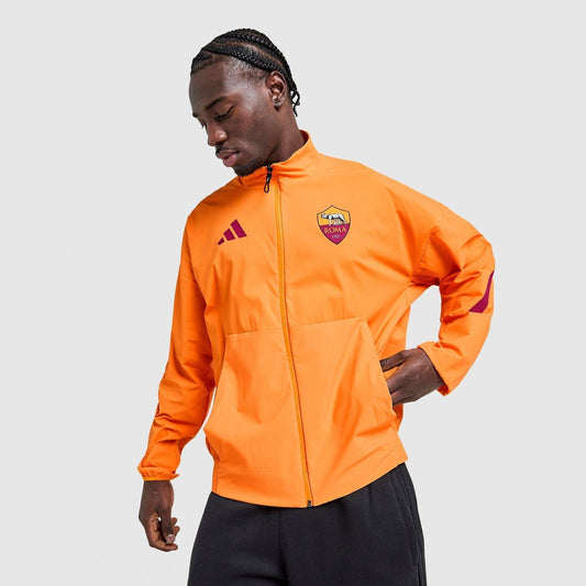 AS Roma Anthem Jacket Image 1 - LUZACTIVE - AUSTRALIA
