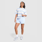 Boxy Striped T-Shirt Image 2 - LUZACTIVE - AUSTRALIA