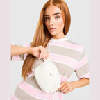 Boxy Striped T-Shirt Image 5 - LUZACTIVE - AUSTRALIA