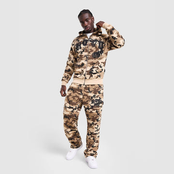 Camo Iron All Over Print Full Zip Hoodie Image 2 - LUZACTIVE - AUSTRALIA