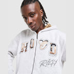 Camo Iron Full Zip Hoodie Image 3 - LUZACTIVE - AUSTRALIA