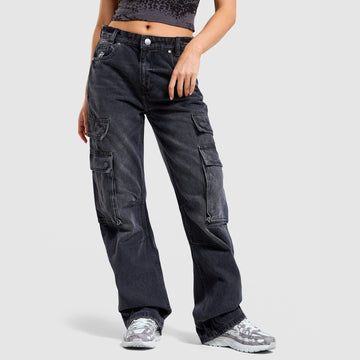 Cargo Denim Pants Image 2 - LUZACTIVE - AUSTRALIA