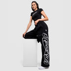Celeste Wide Leg Joggers Image 4 - LUZACTIVE - AUSTRALIA