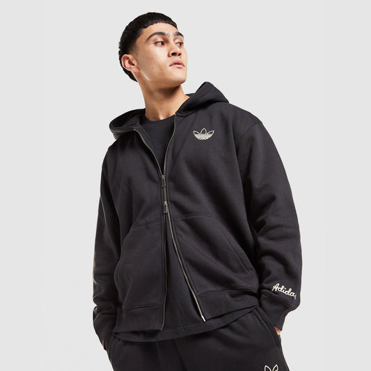 Chain Stitch Full-Zip Hoodie Image 1 - LUZACTIVE - AUSTRALIA