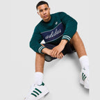 Colour Block Crew Sweatshirt Image 1 - LUZACTIVE - AUSTRALIA