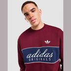 Colour Block Crew Sweatshirt Image 3 - LUZACTIVE - AUSTRALIA