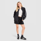 Denim Oversized Track Top Image 2 - LUZACTIVE - AUSTRALIA