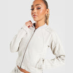 Denim Slim Track Top Image 3 - LUZACTIVE - AUSTRALIA