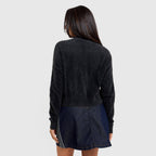 Fluffy Knit 3-Stripes Cardigan Image 4 - LUZACTIVE - AUSTRALIA