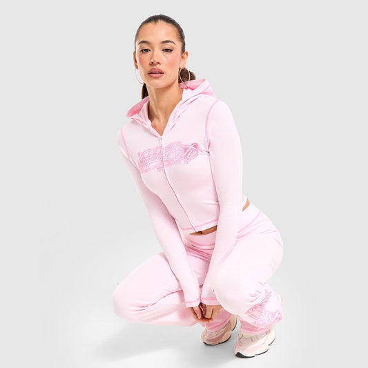 Full-Zip Fitted Jersey Hoodie Image 1 - LUZACTIVE - AUSTRALIA
