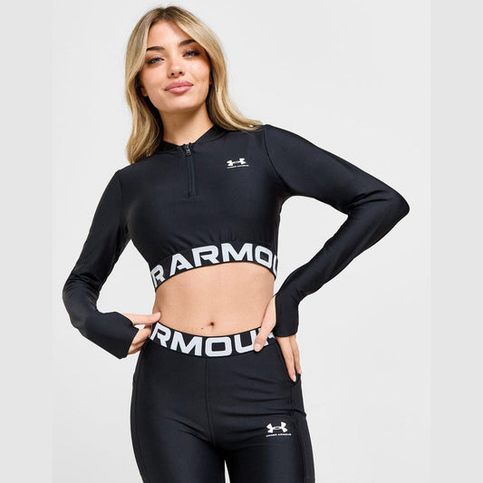 HeatGear Rib 1/4 Zip Top Image 1 - LUZACTIVE - AUSTRALIA