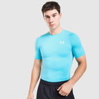 HeatGear Short Sleeve Compression T-Shirt Image 2 - LUZACTIVE - AUSTRALIA
