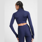 HeatGear Wordmark 1/4 Zip Crop Top Image 6 - LUZACTIVE - AUSTRALIA