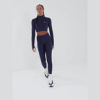 HeatGear Wordmark 1/4 Zip Crop Top Image 7 - LUZACTIVE - AUSTRALIA