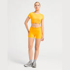 HeatGear Wordmark Crop T-Shirt Image 3 - LUZACTIVE - AUSTRALIA