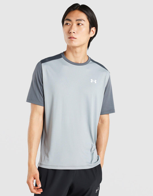Tech Grid T-Shirt Image 1 - LUZACTIVE - AUSTRALIA