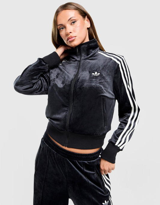 Velour 3-Stripes Track Top Image 1 - LUZACTIVE - AUSTRALIA
