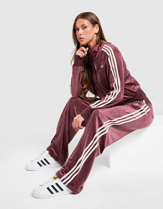 Velour 3-Stripes Track Pants Image 1 - LUZACTIVE - AUSTRALIA