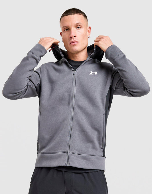 Utility Fleece Full-Zip Hoodie Image 1 - LUZACTIVE - AUSTRALIA