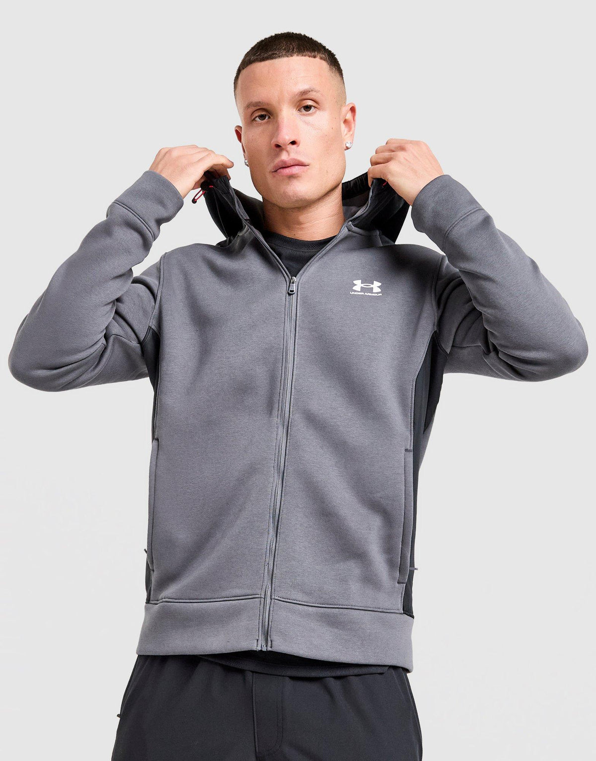 Utility Fleece Full-Zip Hoodie Image 1 - LUZACTIVE - AUSTRALIA