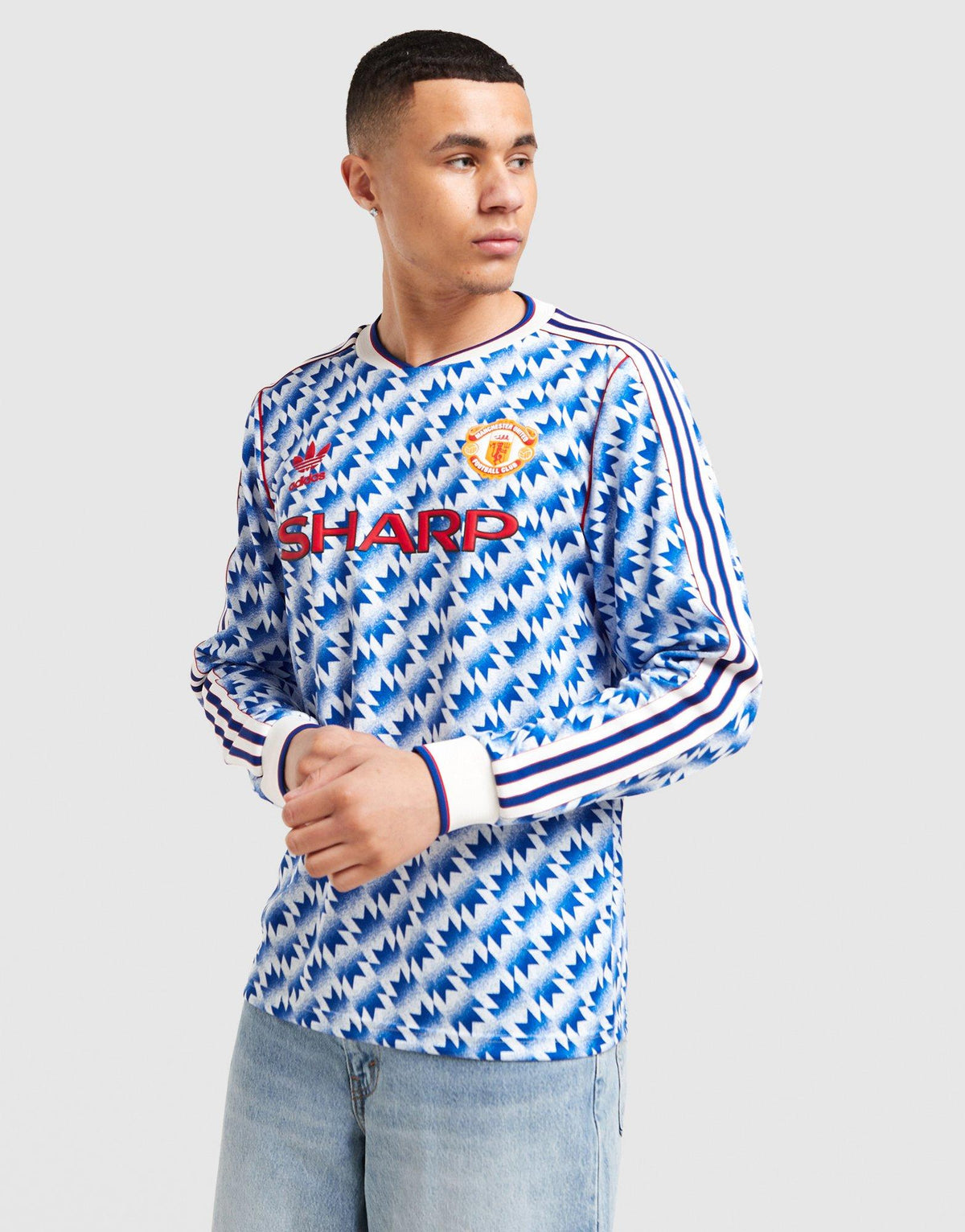 Manchester United FC 1990-92 Long Sleeve Away Shirt Image 1 - LUZACTIVE - AUSTRALIA