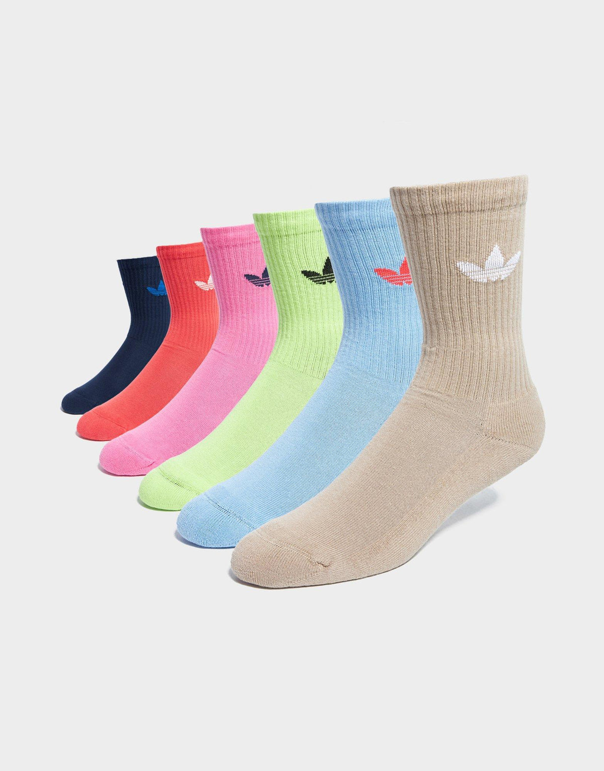Trefoil Cushion Crew Socks (6 Pack) Image 1 - LUZACTIVE - AUSTRALIA