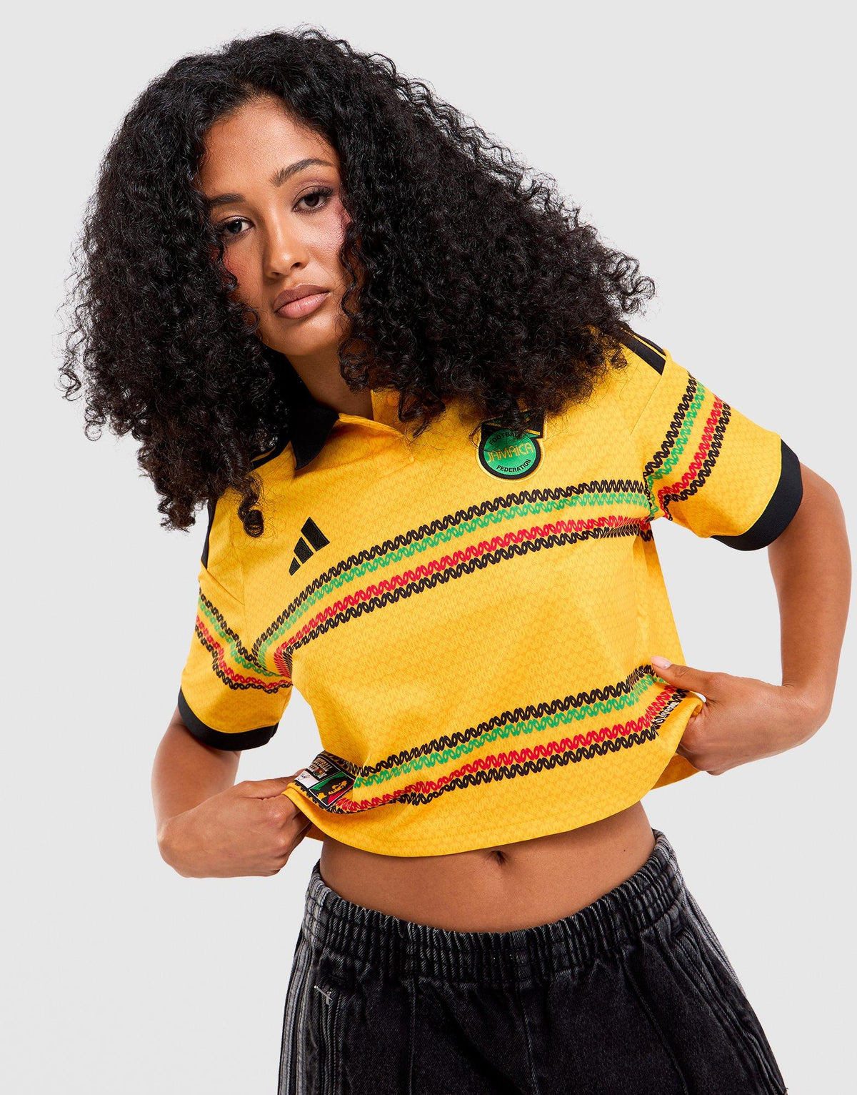 Jamaica Crop Home Jersey Image 1 - LUZACTIVE - AUSTRALIA