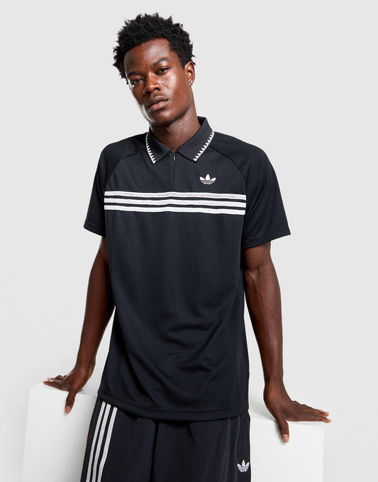 Chest Stripes Slim Polo Shirt Image 1 - LUZACTIVE - AUSTRALIA