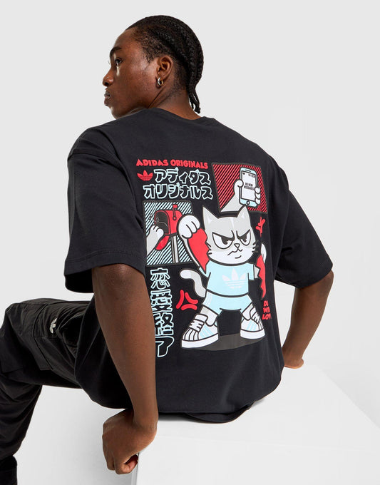 Cat Graphic T-Shirt Image 1 - LUZACTIVE - AUSTRALIA