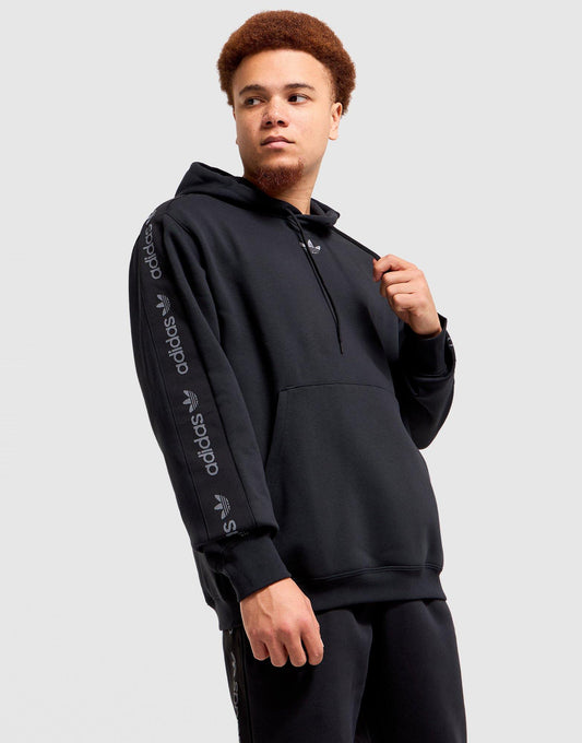 Jacquard Tape Fleece Hoodie Image 1 - LUZACTIVE - AUSTRALIA