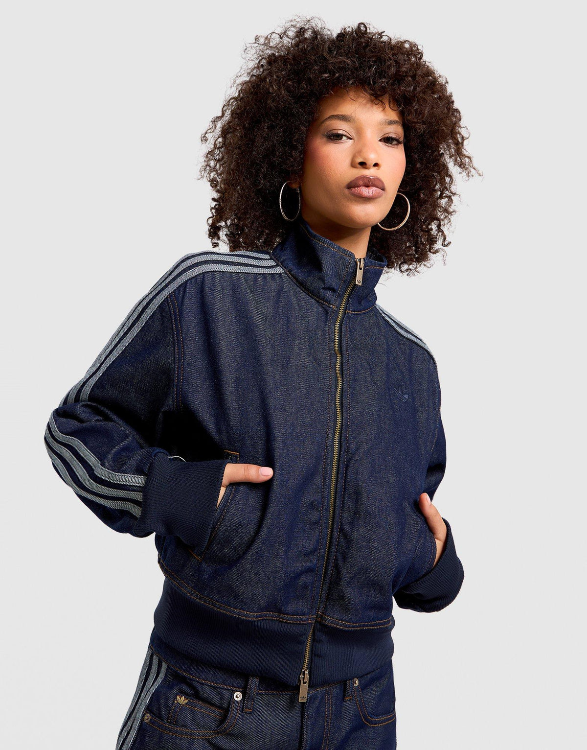 Firebird Denim Track Top Image 1 - LUZACTIVE - AUSTRALIA