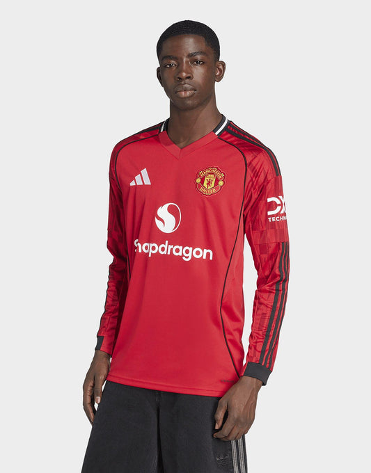 Manchester United FC 2025/26 Long Sleeve Home Shirt Image 1 - LUZACTIVE - AUSTRALIA