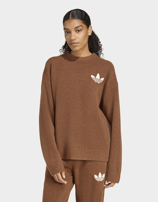 Trefoil Knit Sweatshirt Image 1 - LUZACTIVE - AUSTRALIA