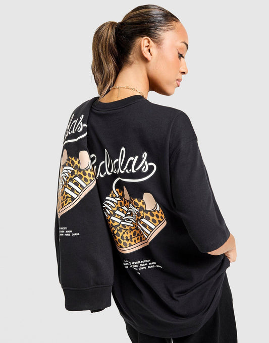 Leopard Print Samba Boyfriend T-Shirt Image 1 - LUZACTIVE - AUSTRALIA