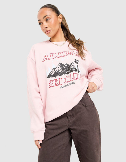 Ski Club Crew Sweatshirt Image 1 - LUZACTIVE - AUSTRALIA