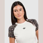 Leopard Cropped T-Shirt Image 2 - LUZACTIVE - AUSTRALIA